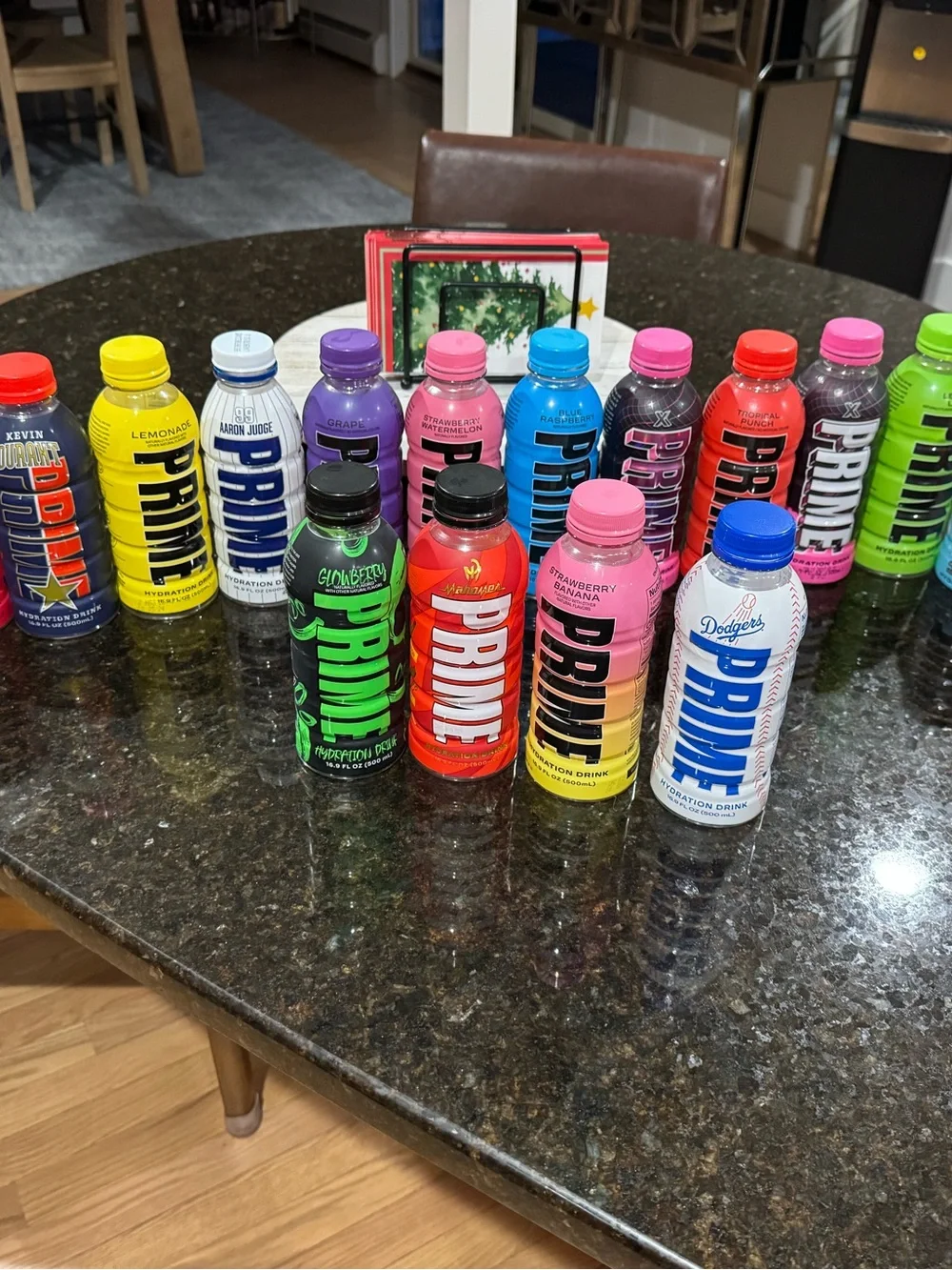 Used and empty prime bottles